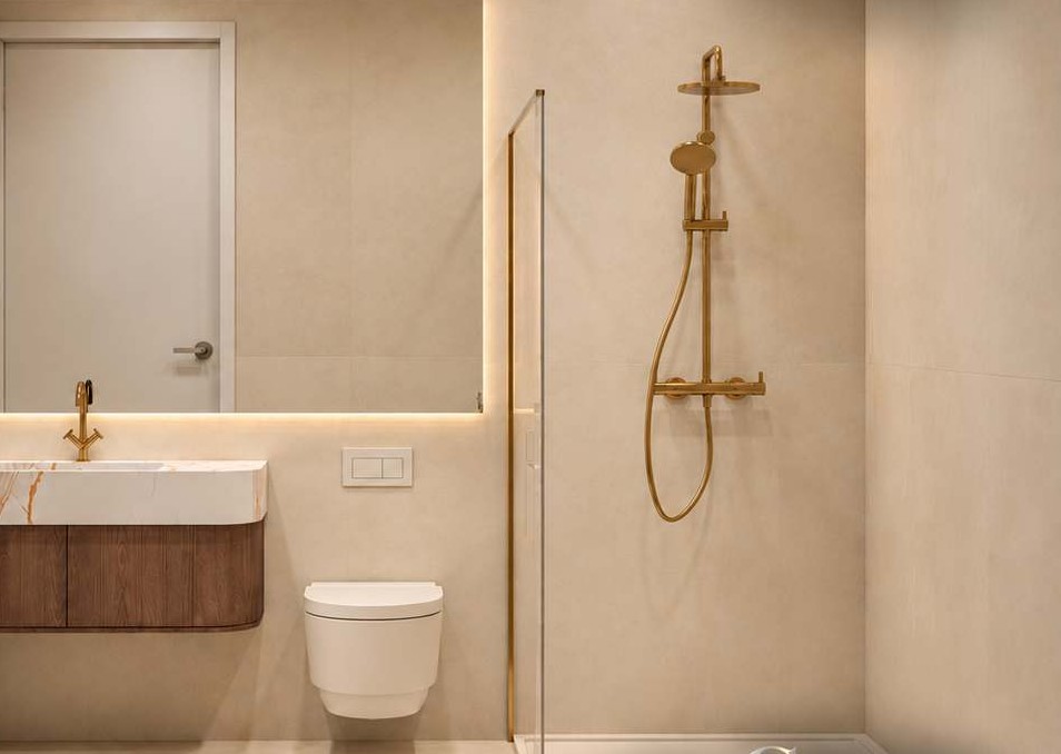 Bathroom 1 of the sample home
