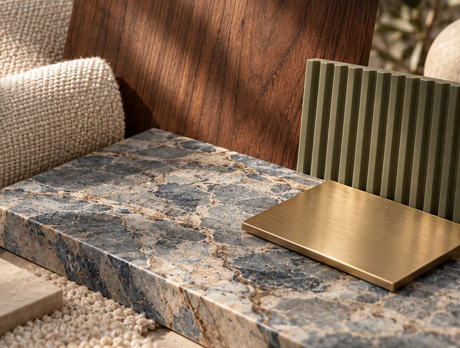 Material samples of the sample design proposal