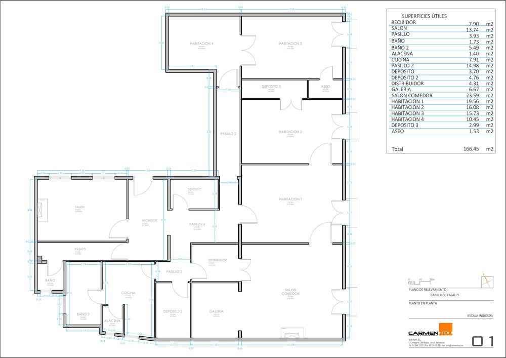 Floor plan of a home